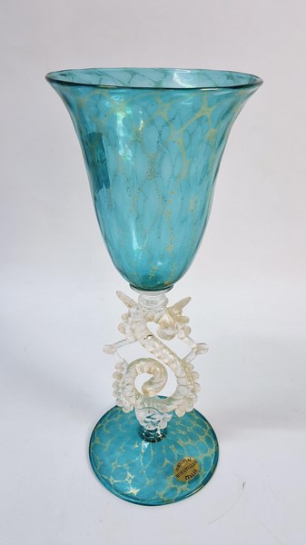 Lot 1299 - MURANO GLASS GOBLET