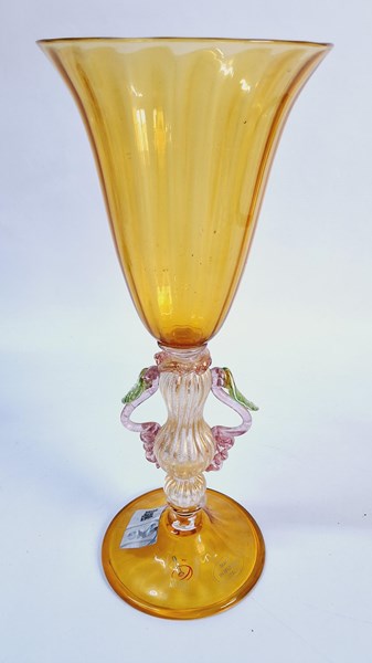 Lot 1310 - MURANO GLASS GOBLET