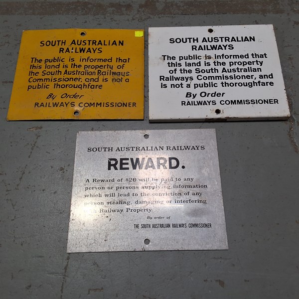 Lot 49 - RAILWAY SIGNS