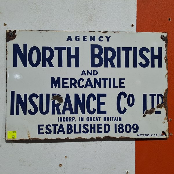 Lot 4 - ENAMEL SIGN