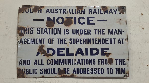 Lot 9 - ENAMEL SIGN