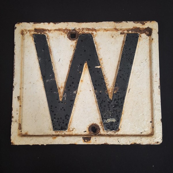 Lot 29 - RAILWAY SIGN