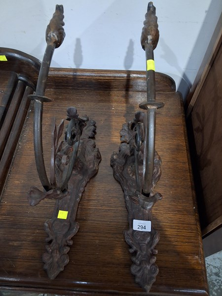 Lot 42 - PAIR OF SCONCES