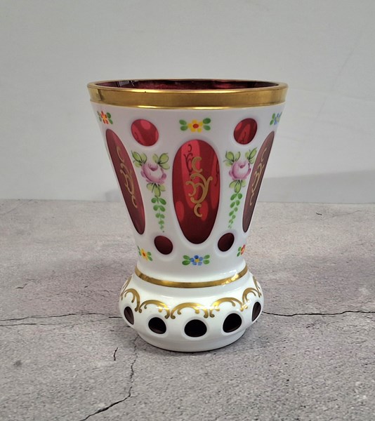 Lot 1067 - BOHEMIAN VASE