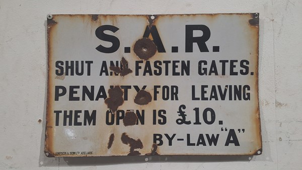 Lot 12 - ENAMEL SIGN