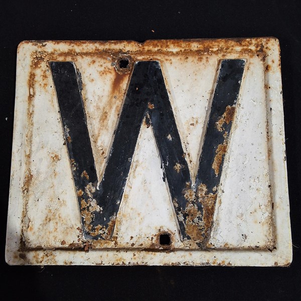 Lot 52 - RAILWAY SIGN