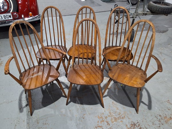 Lot 89 - ERCOL DINING CHAIRS