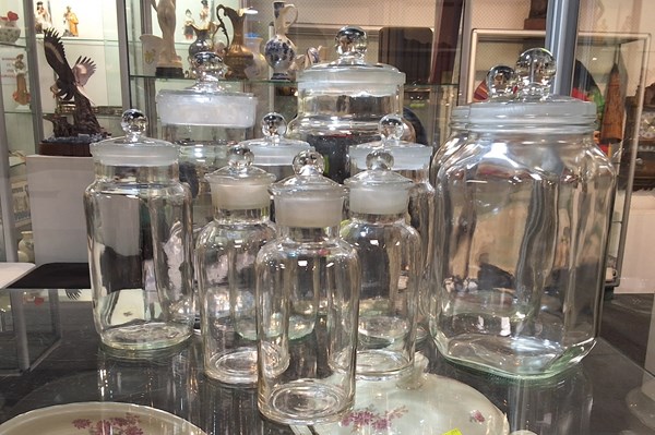 Lot 1378 - GLASS JARS