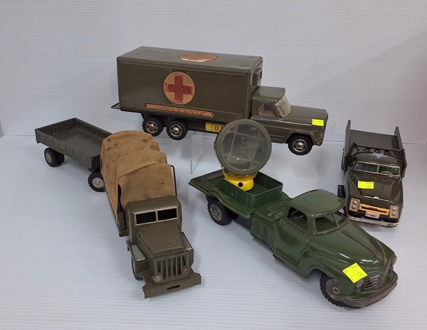 Lot 1187 - TIN TOY TRUCKS