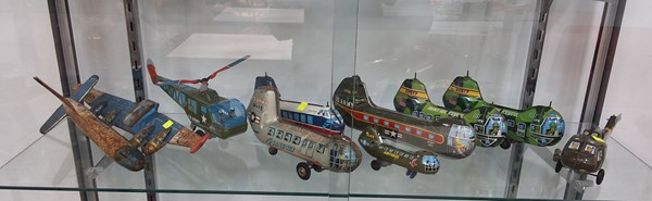 Lot 1081 - TIN TOY HELICOPTERS