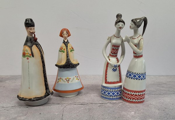 Lot 1287 - HUNGARIAN PORCELAIN FIGURES