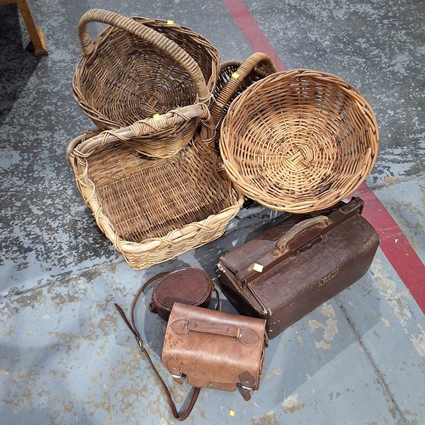 Lot 308 - CANE BASKETS