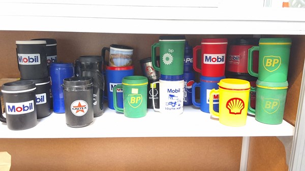 Lot 1239 - PETROL BRANDED TRAVEL MUGS