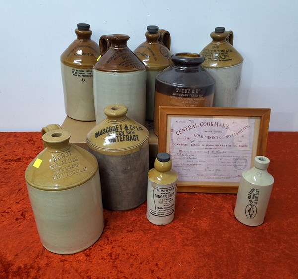 Lot 1379 - STONEWARE BOTTLES