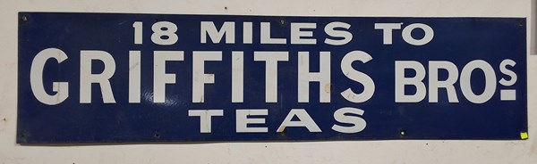 Lot 11 - TRACKSIDE ENAMEL SIGN