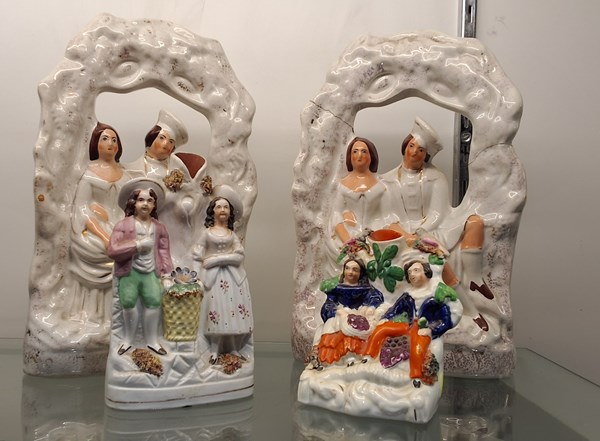 Lot 1375 - STAFFORDSHIRE FIGURES