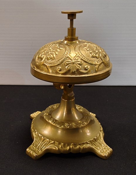 Lot 1235 - BRASS COUNTER BELL