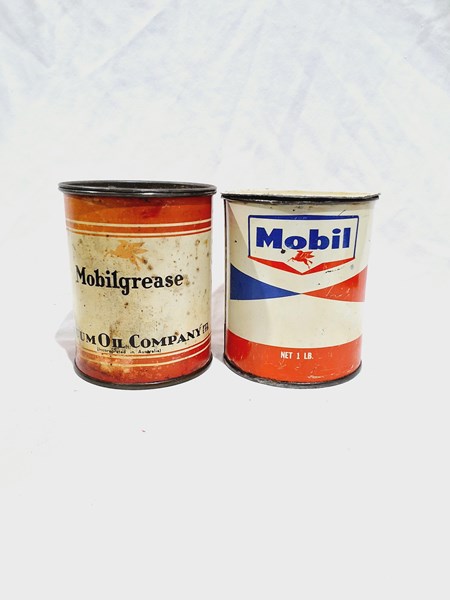 Lot 23 - MOBIL GREASE TINS