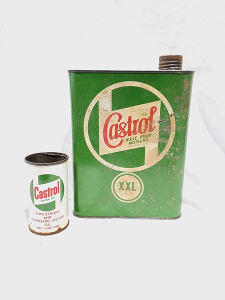 Lot 20 - CASTROL OIL TINS