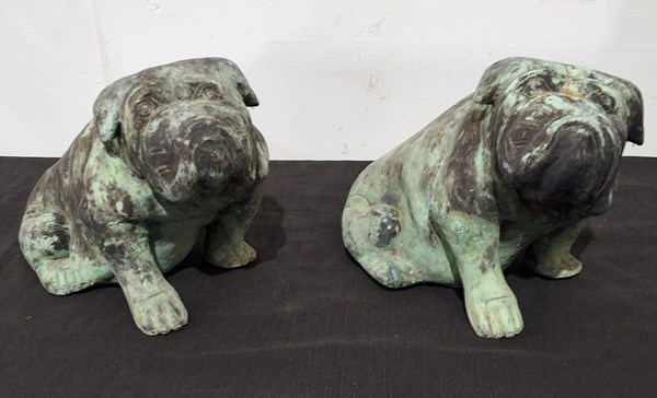 Lot 1271 - BRONZE DOGS