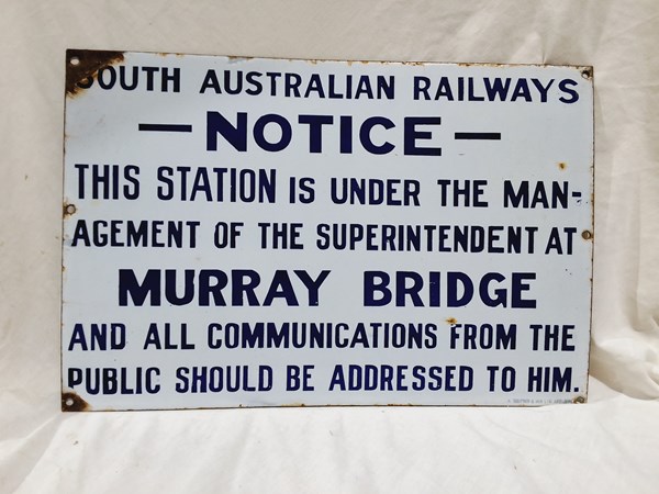 Lot 49 - ENAMEL SIGN