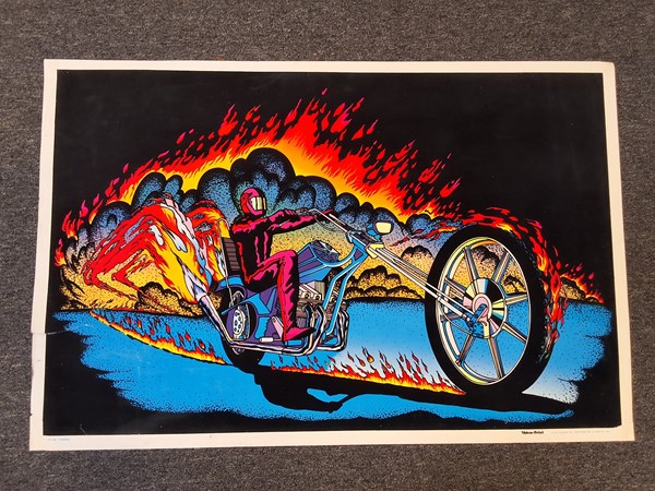 Lot 1085 - BLACKLIGHT CHOPPER POSTER