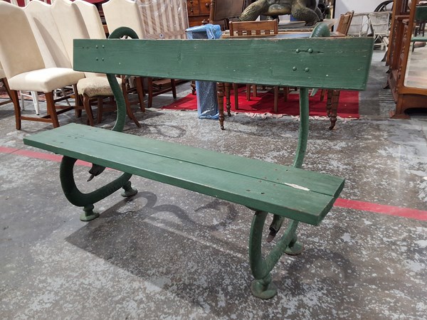 Lot 177 - GARDEN BENCH