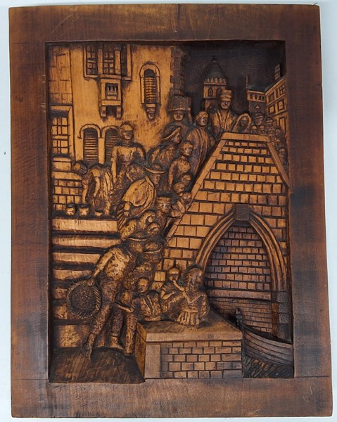 Lot 1096 - CARVED PICTURE