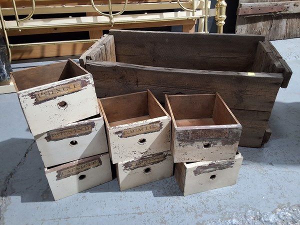 Lot 316 - APOTHECARY DRAWERS