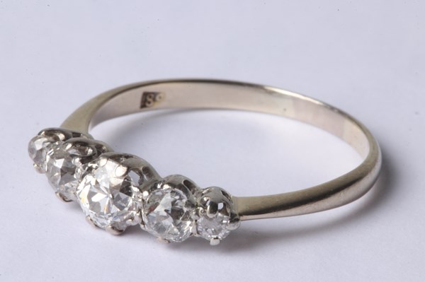 Lot 1043 - GOLD & DIAMOND RING