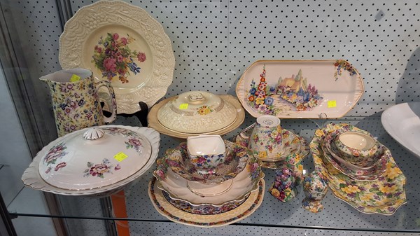 Lot 1324 - FLORAL DECORATED CHINA