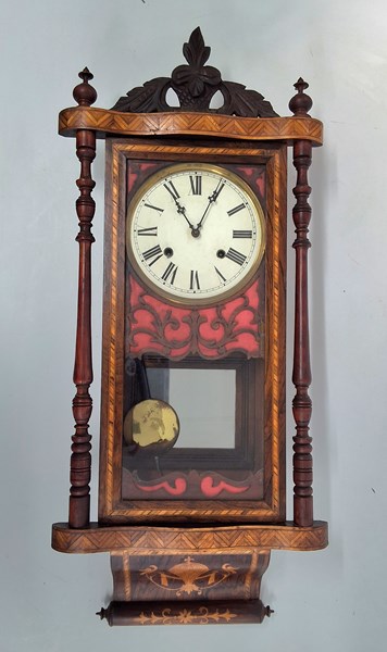 Lot 1111 - 19TH CENTURY WALL CLOCK