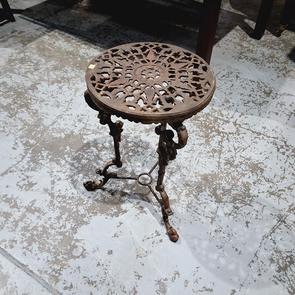 Lot 201 - GARDEN TABLE