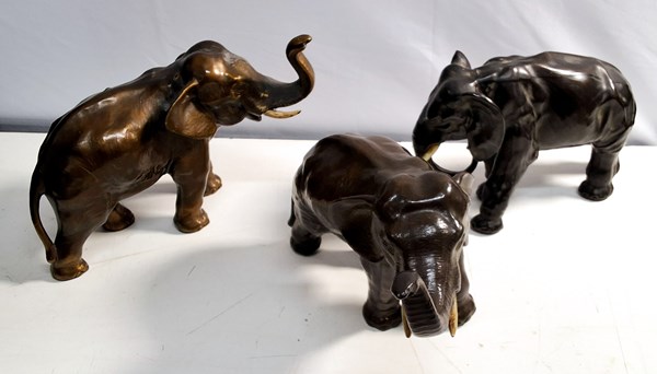 Lot 1155 - ELEPHANT FIGURES