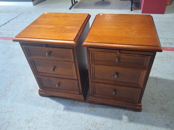 Lot 108 - PAIR OF BEDSIDES