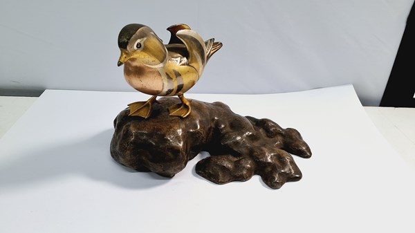 Lot 1163 - BRONZE BIRD STUDY