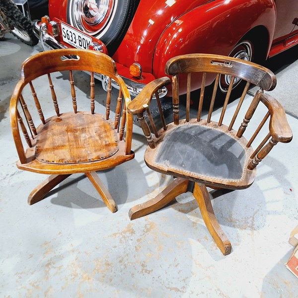 Lot 330 - CAPTAIN'S CHAIRS