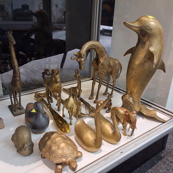 Lot 1414 - BRASS ANIMALS