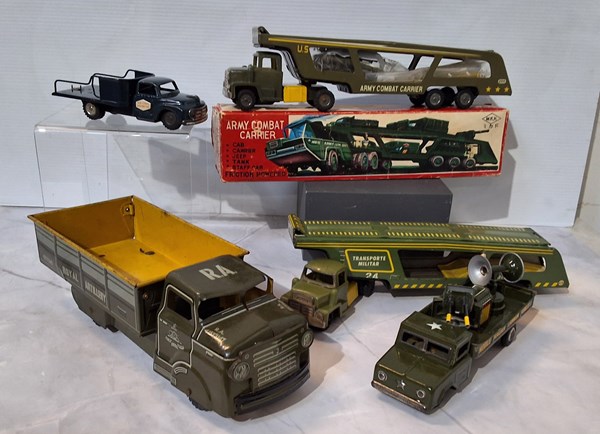 Lot 1447 - TIN TOY TRUCKS