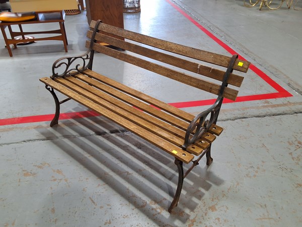 Lot 294 - GARDEN BENCH