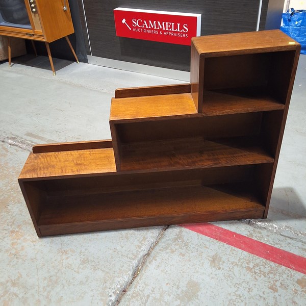 Lot 235 - STEPPED BOOKSHELF