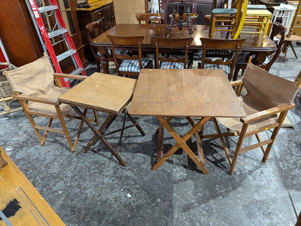 Lot 294 - FOLDING CHAIRS AND TABLES