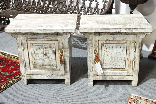 Lot 62 - PAIR OF BEDSIDE CABINETS