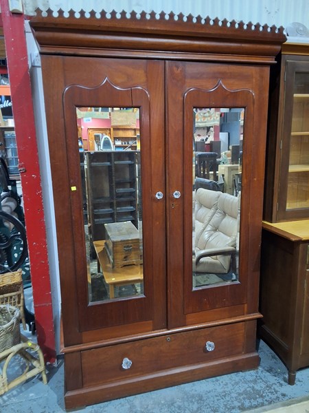 Lot 216 - CEDAR WARDROBE