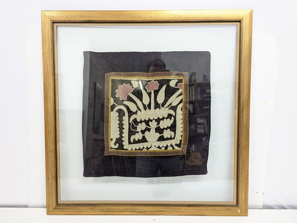 Lot 1408 - FRAMED TEXTILE