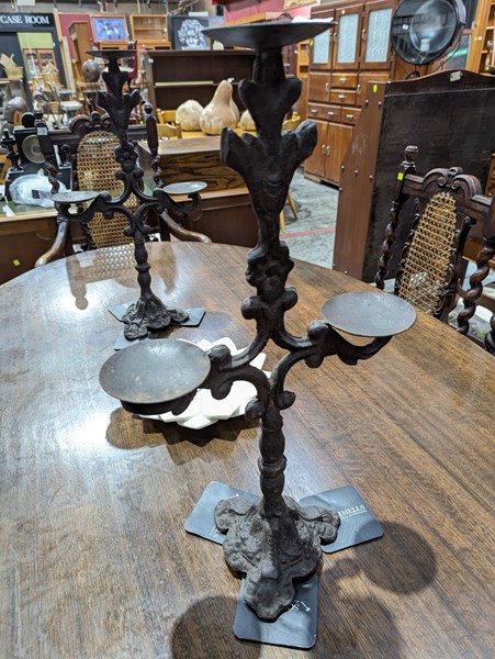 Lot 56 - CANDLE STANDS