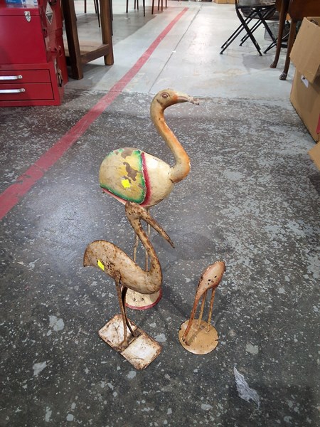 Lot 296 - GARDEN BIRD FIGURES