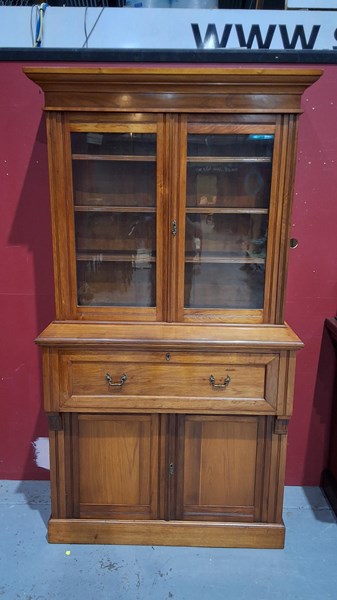 Lot 47 - BUREAU BOOKCASE