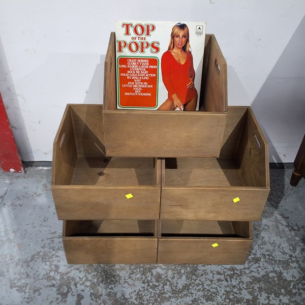 Lot 120 - LP RECORD BINS