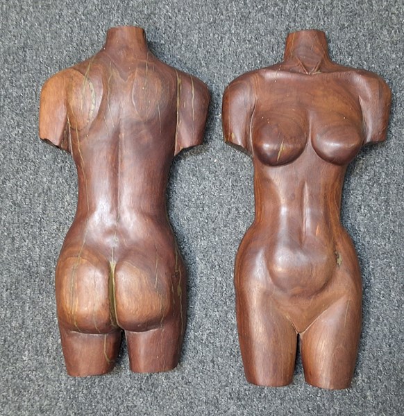 Lot 1124 - CARVED FIGURES